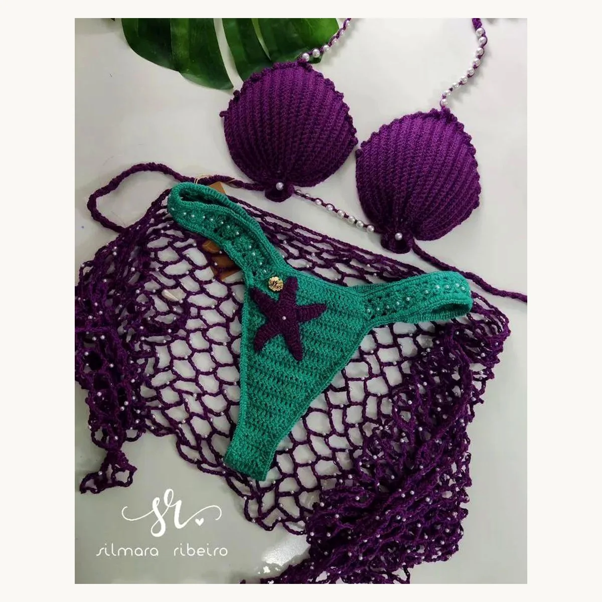 Bikinis et maillots crochet fait main ZolaBelle, reference ZB004.