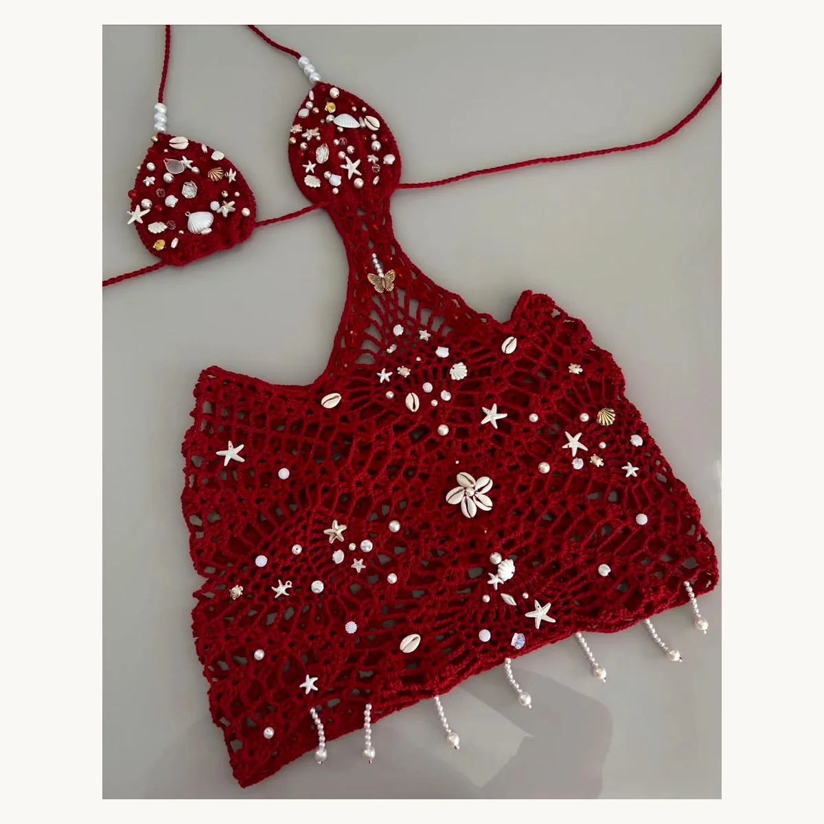 Bikinis et maillots crochet fait main ZolaBelle, reference ZB047.