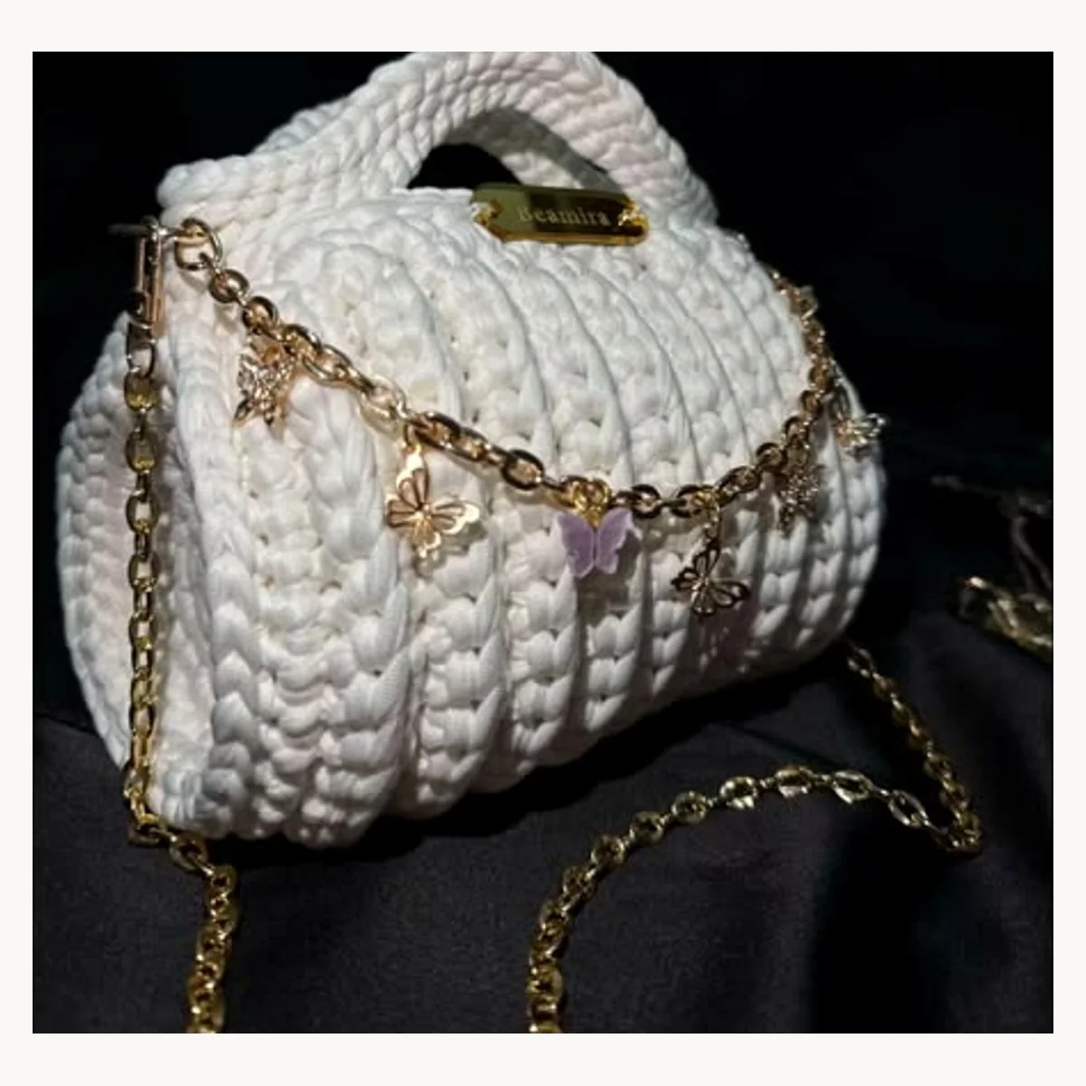Sacs a main crochet fait main ZolaBelle, reference ZB023.