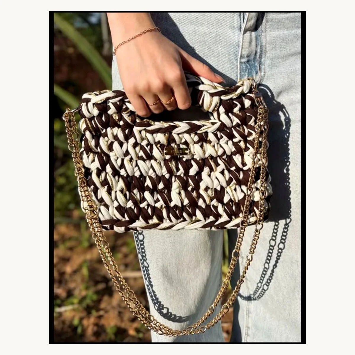 Sacs a main crochet fait main ZolaBelle, reference ZB029.