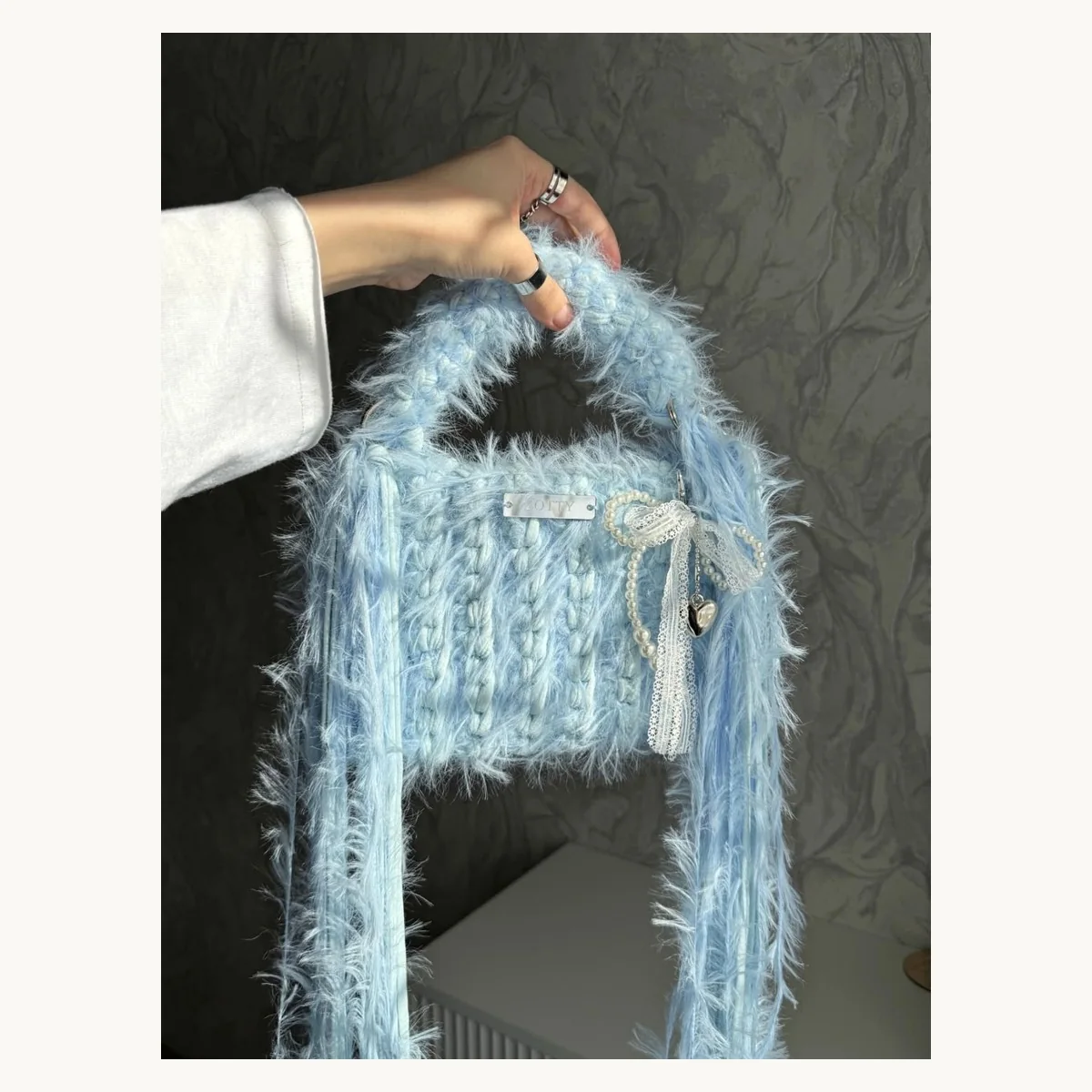 Sacs a main crochet fait main ZolaBelle, reference ZB037.