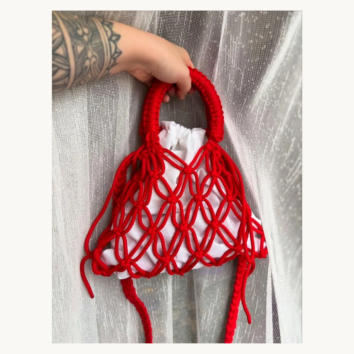 Sacs a main crochet fait main ZolaBelle, reference ZB049.