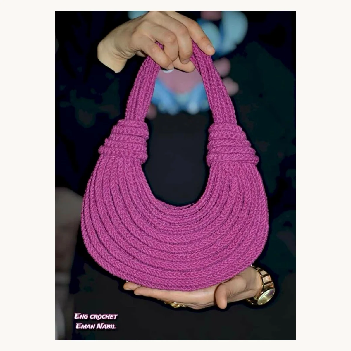 Sacs a main crochet fait main ZolaBelle, reference ZB062.